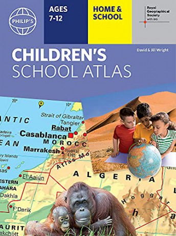 Philip's RGS Children's School Atlas (Philip's World Atlas) - David Wright [KSIĄŻKA]