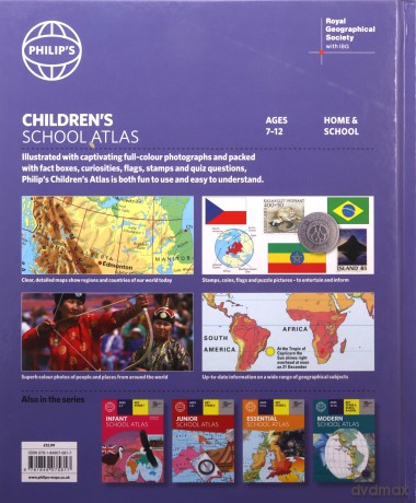 Philip's RGS Children's School Atlas (Philip's World Atlas) - David Wright [KSIĄŻKA]