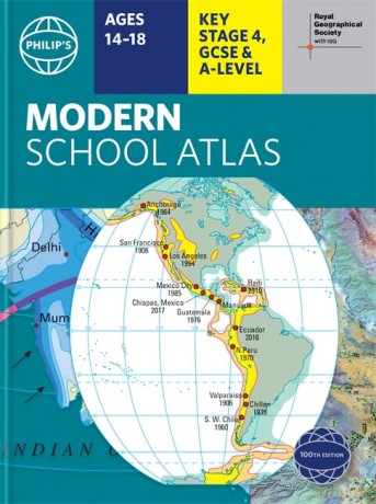Philip's RGS Modern School Atlas: 100th edition (Philip's World Atlas) - Philip's Maps [KSIĄŻKA]