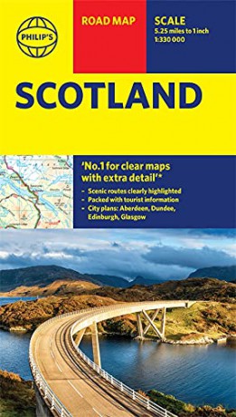 Philip's Scotland Road Map (Philip's Sheet Maps) - Philip's Maps [KSIĄŻKA]