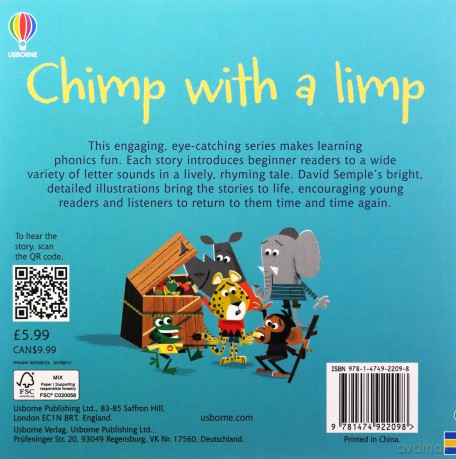 PHO CHIMP WITH A LIMP (Phonics Readers) - Lesley Sims [KSIĄŻKA]