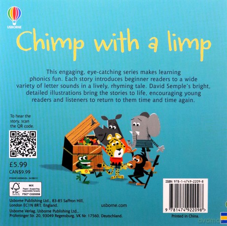 PHO CHIMP WITH A LIMP (Phonics Readers) - Lesley Sims [KSIĄŻKA]