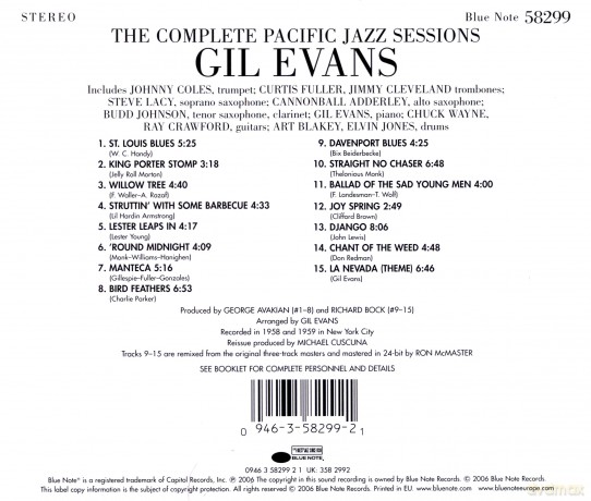Gil Evans: The Complete Pacific Jazz Sessions [CD]