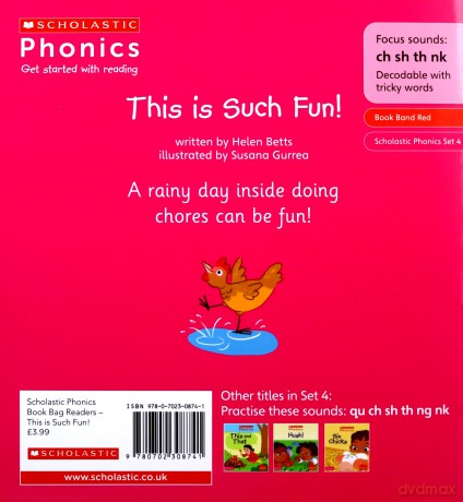 Phonics Readers: This is Such Fun! Decodable phonic reader for Ages 4-6 exactly matches Little Wandle Letters and Sounds Revised - Phase 2 (Phonics Book Bag Readers) - Helen Betts [KSIĄŻKA]