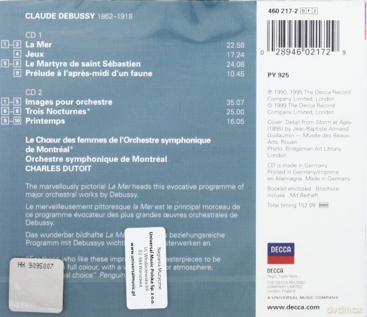 Dutoit: Debussy [2CD]