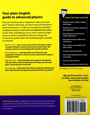 Physics II For Dummies - Steven Holzner [KSIĄŻKA]