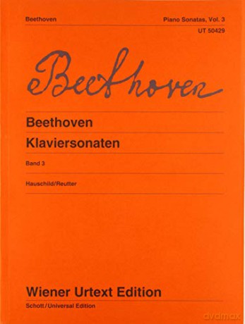 Piano Sonatas Book 3: Urtext - Ludwig van Beethoven [KSIĄŻKA]