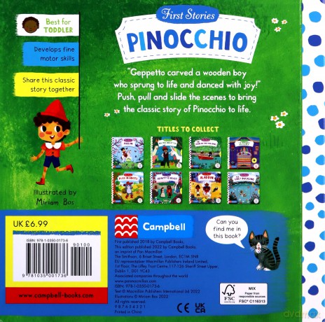 Pinocchio (Campbell First Stories) - Miriam Bos [KSIĄŻKA]