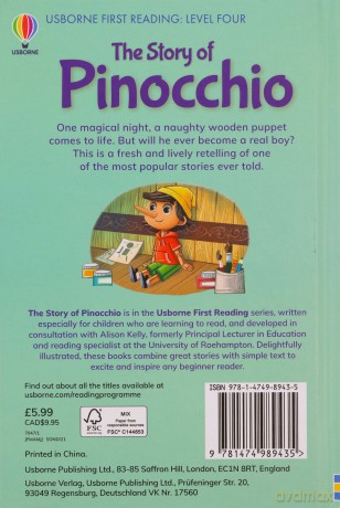 Pinocchio (First Reading Level 4) - Andy Prentice [KSIĄŻKA]