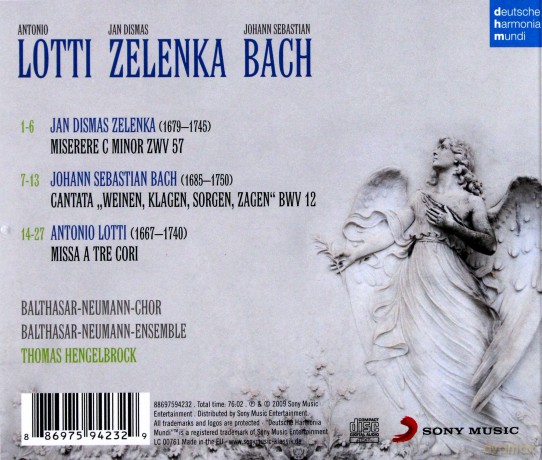 Thomas Hengelbrock: Bach, Lotti, Zelenka [CD]