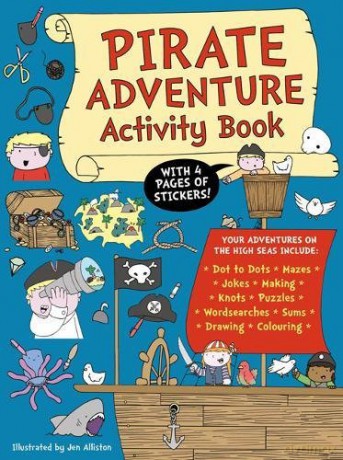 Pirate Adventure Activity Book - Illustrated by Jen Alliston [KSIĄŻKA]