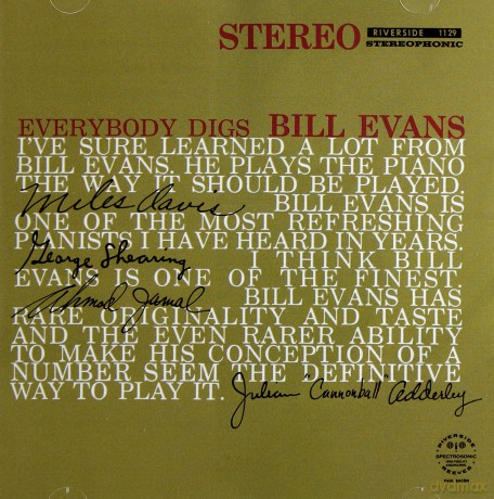 Bill Evans: Everybody Digs Bill Evans [CD]
