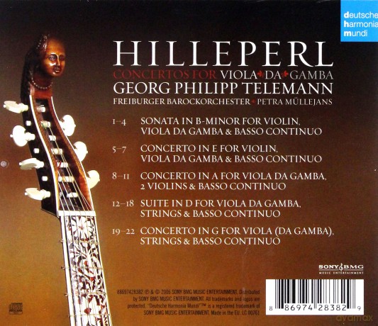 Hille Perl: Telemann: Gambenkonzerte [CD]