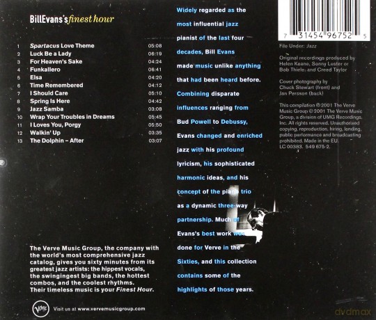 Bill Evans: Finest Hour [CD]