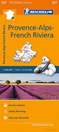 Provence- Alps - French Riviera - Michelin Regional Map 527: Map (Michelin Regional Maps, 257) - Michelin [KSIĄŻKA]