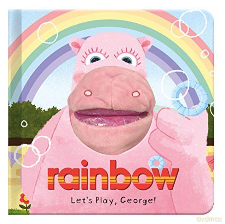 Rainbow Hand Puppet Books, Let's Play, George - Cute Soft Cuddly for Babies and Toddlers - Interactive Story (Rainbow Hand Puppet Fun) - Kellie Jones [KSIĄŻKA]