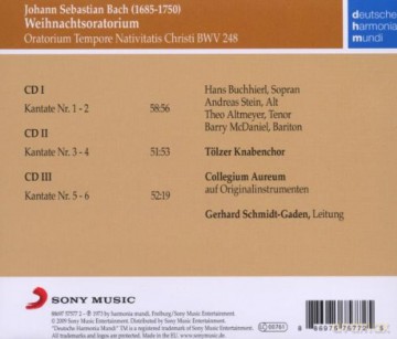 Collegium A Tolzer Knabenchor: J.S.Bach - Weihnachtsoratorium [3CD]