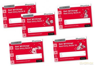 Read Write Inc. Phonics: Get Writing! Red Ditty Books 6-10 Mixed Pack of 5 - Ruth Miskin [KSIĄŻKA]