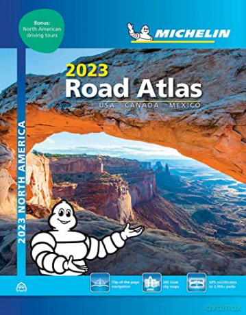 Road Atlas 2023 - USA, Canada, Mexico (A4-Spiral) (Michelin Road Atlas) - Michelin [KSIĄŻKA]