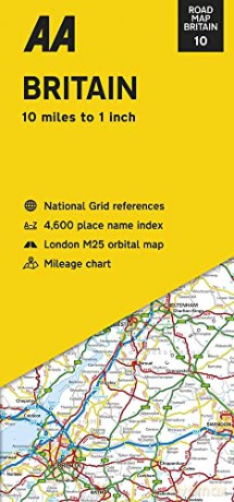 Road Map Britain (AA Road Map Series 10) (AA Road Map Britain) Map - Folded Map, 03 Mar 2022 [KSIĄŻKA]