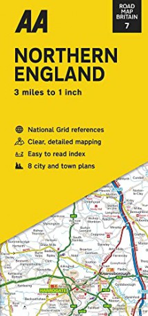 Road Map Northern England (AA Road Map Series 7) (AA Road Map Britain) Map - Folded Map, 03 Mar 2022: Streetmap [KSIĄŻKA]