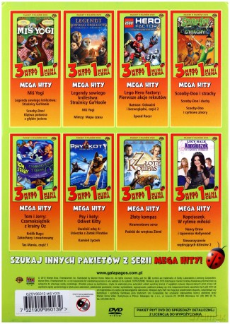 MegaHIT Kids Kolekcja 3: Miś Yogi / Legendy sowiego królestwa: Strażnicy Ga'Hoole / Scooby-Doo! Klątwa potwora z głębin jeziora [3DVD]