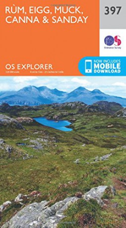 Rum, Eigg, Muck, Canna and Sanday Map | Ordnance Survey | OS Explorer Map 397 | Scotland | Walks | Hiking | Maps | Adventure - Ordnance Survey [KSIĄŻKA]
