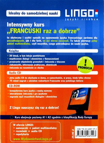 Francuski Raz A Dobrze. Intensywny kurs w 30 lekcjach dla początkujących  + Pakiet Multimedialny [KSIĄŻKA]+[CD]