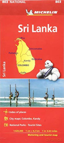 Sri Lanka National Map 803: Map (Michelin National Maps, 803) - Michelin [KSIĄŻKA]