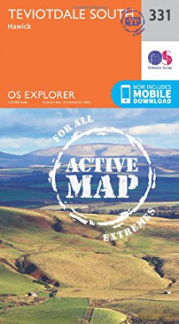 Teviotdale South Map | Weatherproof | Hawick | Ordnance Survey | OS Explorer Active Map 331 | Scotland | Walks | Hiking | Maps | Adventure - Ordnance Survey [KSIĄŻKA]