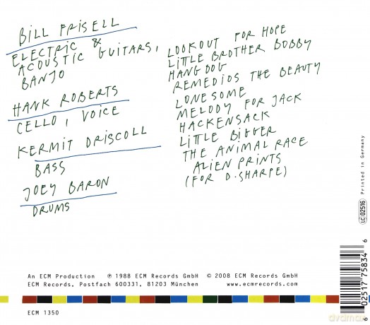 Bill Frisell Band: Lookout For Hope (Touchstones) [CD]