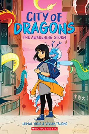 The Awakening Storm: A Graphic Novel (City of Dragons #1) - an exciting, fast-paced fantasy adventure for kids! - Jaimal Yogis [KSIĄŻKA]