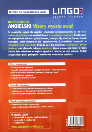 Angielski. Wzory Wypracowań. Repetytorium [KSIĄŻKA]