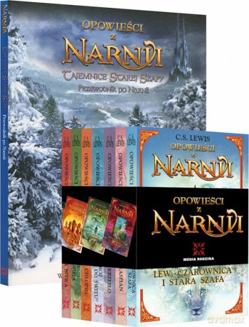 Opowieści z Narnii Kolekcja + GRATIS Tajemnice Starej Szafy. Przewodnik po Narnii - C.S. Lewis, E.J. Kirk [8xKSIĄŻKA]