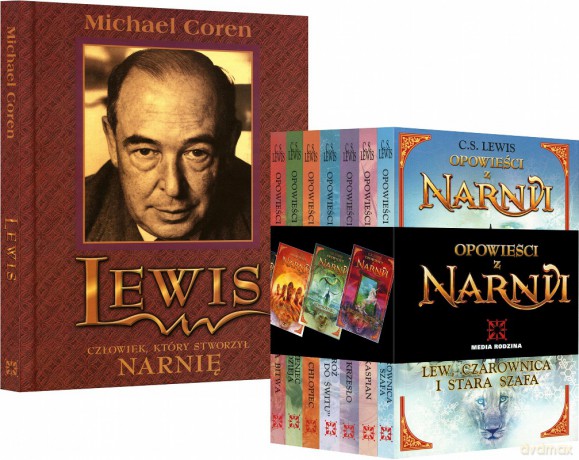 Opowieści z Narnii Kolekcja + GRATIS Lewis. Człowiek, który stworzył Narnię - C.S. Lewis, Michael Coren [8xKSIĄŻKA]