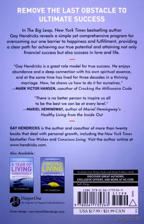 The Big Leap: Conquer Your Hidden Fear and Take Life to the Next Level - Gay Hendricks [KSIĄŻKA]