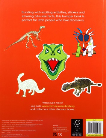 The Bumper Dinosaur Activity Book: Stickers, games and dino-doodling fun! - The Natural History Museum [KSIĄŻKA]