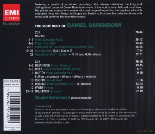 Barenboim: The Very Best Of Baniel Barenboim [2CD]