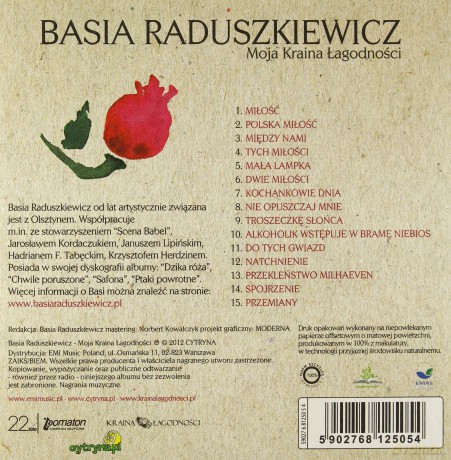 Basia Raduszkiewicz: Moja Kraina Łagodności (ecopack) [CD]