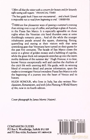 The Companion Guide to Venice (Companion Guides) - Hugh Honour [KSIĄŻKA]