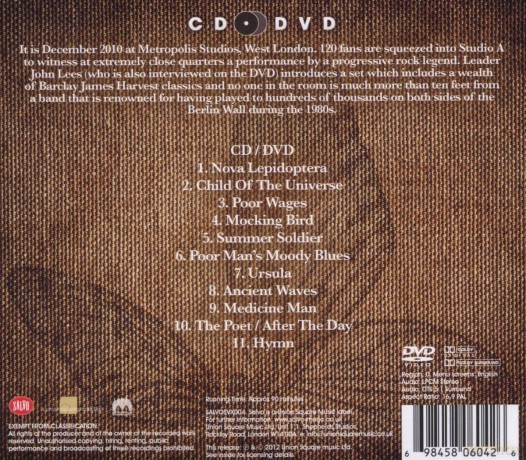 Barclay James Harvest: Live At Metropolis Studios (digipack) [CD]+[DVD]