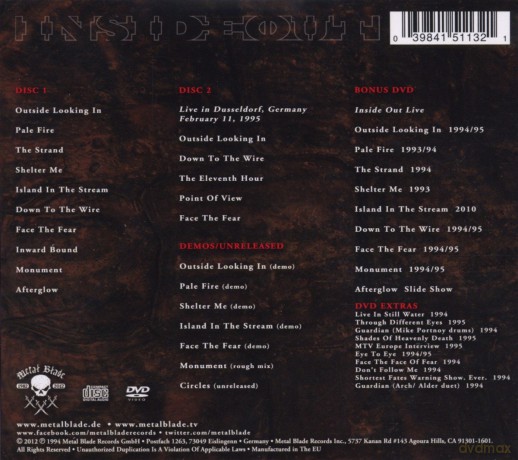 Fates Warning: Inside Out Expanded Edition (digipack) [2CD]+[DVD]