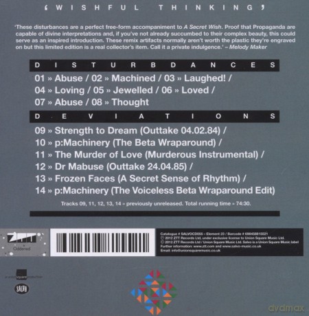 Propaganda: Wishful Thinking (ecopack) [CD]