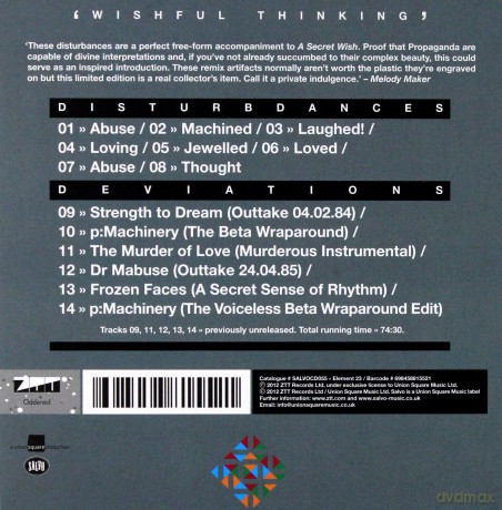 Propaganda: Wishful Thinking (ecopack) [CD]