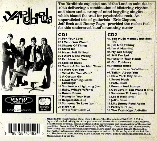 The Yardbirds: Smokestack Lightning (digipack) [2CD]