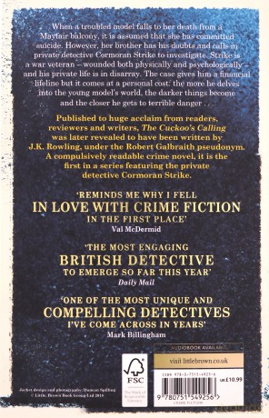 The Cuckoo's Calling: Cormoran Strike Book 1 (Cormoran Strike, 1) - Robert Galbraith [KSIĄŻKA]
