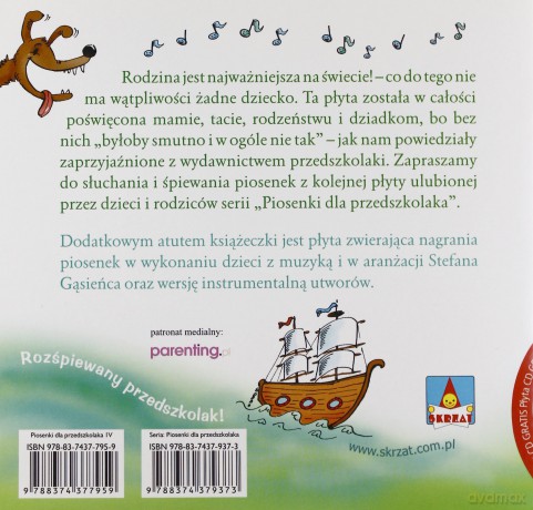 Piosenki dla przedszkolaka 4: Rodzina razem się trzyma - Danuta Zawadzka [KSIĄŻKA]+[CD]