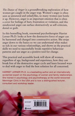 The Dance of Anger: A Woman's Guide to Changing the Pattern of Intimate Relationships - Harriet G Lerner [KSIĄŻKA]