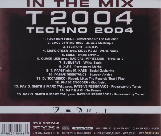 Techno 2004 In The Mix [CD]