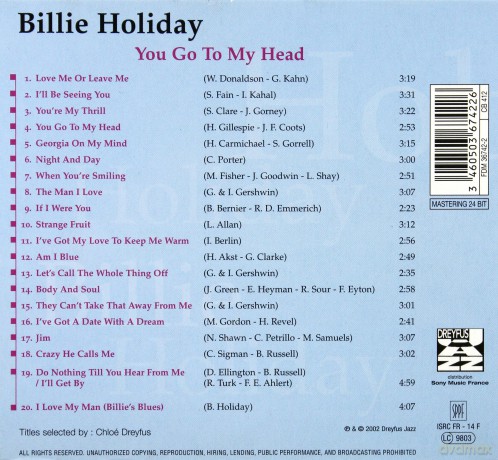 Billie Holiday: You Go To My Head [CD]